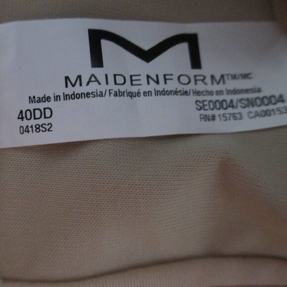 Maidenform Women's Tan Bra Size 40DD - Picture 6 of 7